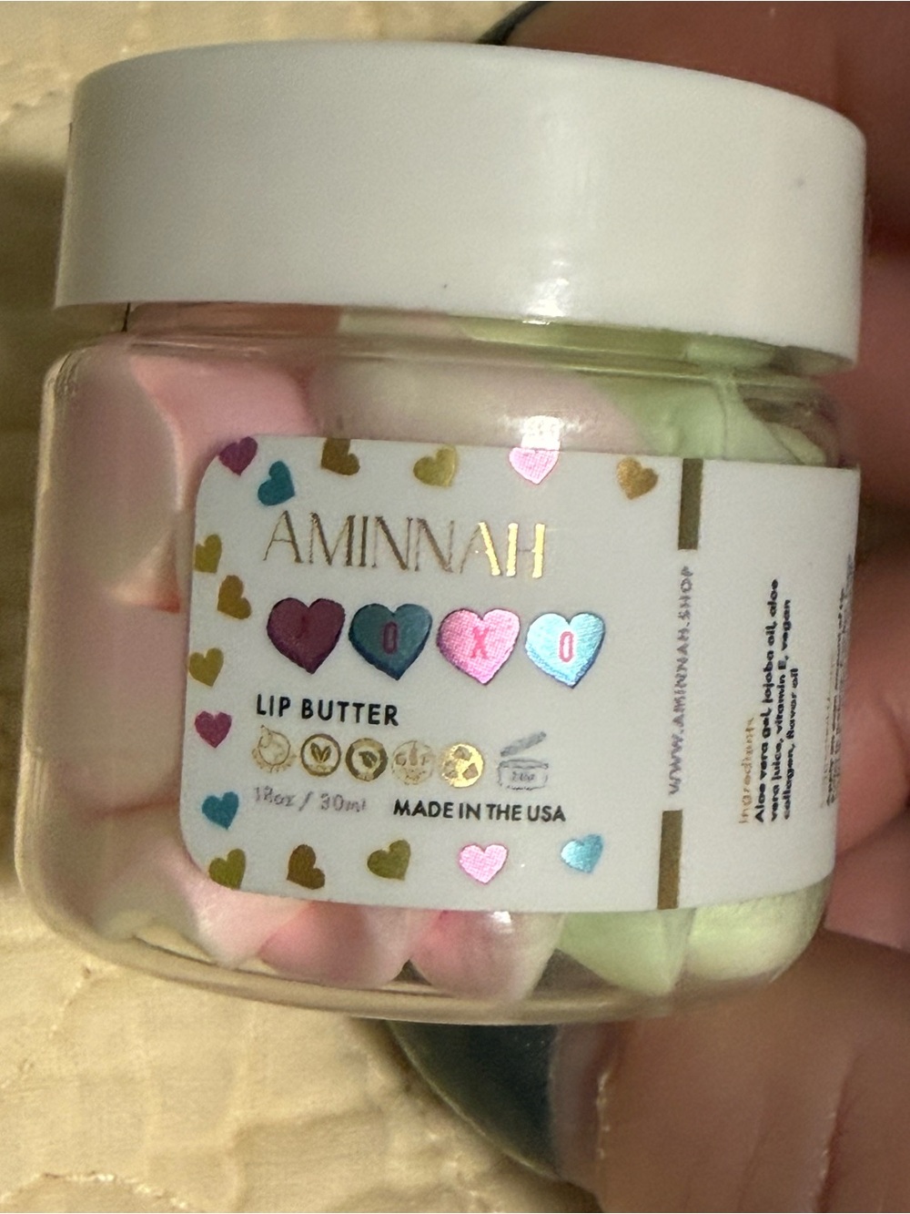 Aminnah “XOXO” Lip Butter - Nourishing Lip Treatment